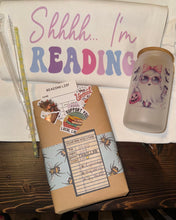 Load image into Gallery viewer, Treat Your Shelf Bundle-Blind Date with a Book, Glass and Tote!
