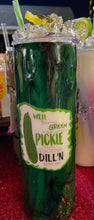 Load image into Gallery viewer, Pickle Tumbler with Resin Pickle Topper
