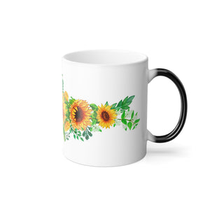 Sunflower Color Morphing Mug, 11oz *FREE SHIPPING*
